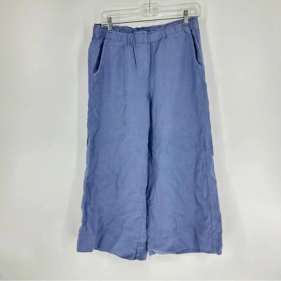 J. Jill Pure Jill Sand-Washed Cropped Wide Leg Pants - Picture 4 of 10